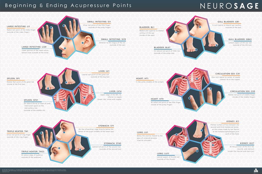 Acupressure Points Poster
